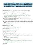 BICSI OSP FINAL TEST 2026 QUESTIONS&NewLine;WITH CORRECT ANSWERS GRADED A&plus;