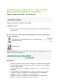 SHADOWHEALTH FOCUS EXAM - COPD PATIENT TEACHING WITH COMPLETE SOLUTIONS