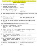 Texas Written DMV Test with all Correct & 100&percnt; Verified Answers &vert;Latest Version &vert;Already Graded A&plus;