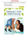 Test Bank for Maternal & Child Health Nursing&comma; 9th Edition &vert; 1&comma;000&plus; NCLEX-Style Q&A &vert; Care of Childbearing & Childrearing Families&NewLine;&NewLine;