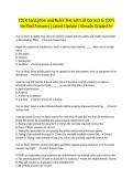 TDLR Sanitation and Rules Test with all Correct & 100&percnt; Verified Answers &vert;Latest Update &vert;Already Graded A&plus;