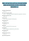 BIO 139 KCTCS ACTUAL EXAM PAPER&NewLine;2026 QUESTIONS WITH ANSWERS&NewLine;GRADED A&plus;