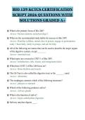 BIO 139 KCTCS CERTIFICATION&NewLine;SCRIPT 2026 QUESTIONS WITH&NewLine;SOLUTIONS GRADED A&plus;