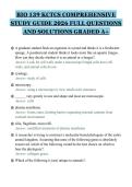 BIO 139 KCTCS COMPREHENSIVE&NewLine;STUDY GUIDE 2026 FULL QUESTIONS&NewLine;AND SOLUTIONS GRADED A&plus;
