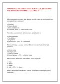 NBSTSA PRACTICE QUESTIONS 2026 ACTUAL QUESTIONS &NewLine;AND REVISED ANSWERS LATEST UPDATE