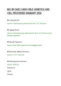 BIO 181 QUIZ 2 HIGH-YIELD GENETICS AND &NewLine;CELL PROCESSES SUMMARY 2026