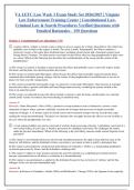 VA LETC Law Week 3 Exam Study Set 2026&sol;2027 &ndash; Virginia Law Enforcement Training Center &lpar;Constitutional Law&comma; Criminal Law & Search Procedures&rpar; Verified Questions with Detailed Rationales
