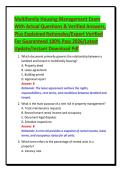 Multifamily Housing Management Exam&NewLine;With Actual Questions & Verified Answers&comma;&NewLine;Plus Explained Rationales&sol;Expert Verified&NewLine;For Guaranteed 100&percnt; Pass 2026&sol;Latest&NewLine;Update&sol;Instant Download Pdf