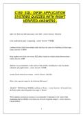 C182- SQL- DIKW- APPLICATION SYSTEMS QUIZZES WITH RIGHT VERIFIED ANSWERS &period;