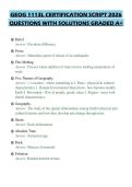 GEOG 1113L CERTIFICATION SCRIPT 2026&NewLine;QUESTIONS WITH SOLUTIONS GRADED A&plus;