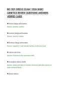BIO 1201 GREGG EXAM 1 2026 BASIC &NewLine;GENETICS REVIEW QUESTIONS ANSWERS &NewLine;VERIFIED GUIDE