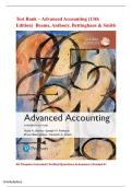 Test Bank &ndash; Advanced Accounting 13E&NewLine;All Chapters Included &vert; Verified Questions & Answers &vert; Graded A&plus;