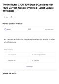 CPCU 551&comma; Chapter 9 Exam &vert; Questions with 100&percnt;&NewLine;Correct Answers &vert; Verified &vert; Latest Update&NewLine;2026&sol;2027