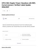 CPCU 520&comma; Chapter 1 Exam &vert; Questions with 100&percnt;&NewLine;Correct Answers &vert; Verified &vert; Latest Update&NewLine;2026&sol;2027&NewLine;