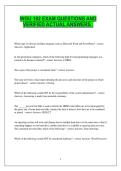 WGU 182 EXAM QUESTIONS AND VERIFIED ACTUAL ANSWERS &period;