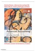 Solution Manual &ndash; Advanced Accounting &lpar;13th Edition&rpar;Beams&comma; Anthony&comma; Bettinghaus & Smith &vert; Complete Step-by-Step Solutions &vert; Rated A&plus;