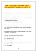 AMK C182 &sol;&sol; PRACTICE EXAM QUIZZES WITH ANSWERS VALIDATED &vert; RATED A&plus; &period;