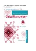 Test bank for Roach's Introductory Clinical Pharmacology&NewLine;by Susan M&period; Ford MN RN CNE &lpar;Author&rpar;  all pages covere fully with test questions and answers guide A&plus;