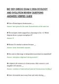 BIO 1201 GREGG EXAM 2 2026 ECOLOGY &NewLine;AND EVOLUTION REVIEW QUESTIONS &NewLine;ANSWERS VERIFIED GUIDE 
