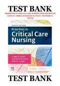 Test Bank for Priorities in Critical Care Nursing 8th Edition by Urden&comma; Stacy&comma; and Lough - All Chapters Included &lpar; Latest Update 2026&rpar;