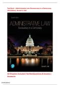 Test Bank &ndash; Administrative Law&colon; Bureaucracy in a Democracy &lpar;7th Edition&rpar;&NewLine;Daniel E&period; Hall &vert; Complete Coverage &vert; Exam-Ready &vert; Rated A&plus;
