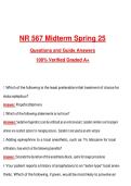 NR 567 Midterm Spring 25 &lpar;Latest 2026&sol;2027 Update&rpar; Complete Questions and Guide Answers&comma; 100&percnt; Verified Graded A&plus;