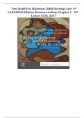 Test Bank For Perry&rsquo;s Maternal Child Nursing Care In Canada&comma; 4th Edition By Lisa Keenan-Lindsay&comma; RN&comma; MN&comma; PNC&lpar;C&rpar; And Constance L&period; O'Connor&comma; MN&comma; RN&lpar;EC&rpar; Latest Edition 2026&sol;2027