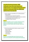 Accredited Residential Manager &lpar;ARM&rpar;&NewLine;Certification Exam With Actual Questions &&NewLine;Verified Answers&comma; Plus Explained Rationales&sol;Expert&NewLine;Verified For Guaranteed 100&percnt; Pass 2026&sol;Latest&NewLine;Update&sol;Instant Download Pdf