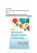 TEST BANK For Bates' Nursing Guide to Physical Examination and History Taking&comma; 3rd Edition By Beth Hogan-Quigley&semi; Mary Louis Palm&comma; Verified Chapters 1 - 24&comma; Complete Newest Version&NewLine;