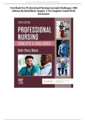Test Bank For Professional Nursing Concepts Challenges 10th Edition By Beth Black Chapter 1-16 Complete Guide With Rationale