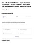 MBA 601&colon; Module3 Chapter 2 Exam &vert; Questions&NewLine;and Answers &vert; Verified Solutions &vert; 2026 Edition &vert;&NewLine;Pass Guaranteed &vert; University of North Alabama