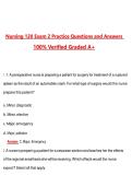 Nursing 120 Exam 2 Practice Questions and Guide Answers &lpar;Latest 2026&sol;2027 Update&rpar; 100&percnt; Verified Graded A&plus;