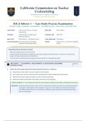 RICA Subtest 3 Case Study Practice Exam &lpar;Latest 2026&sol;2027 Update&rpar; &vert; Complete Q&A with Verified Answers and Detailed Rationales &vert; Planning&comma; Organization&comma; Management of Reading Instruction &vert; A&plus; Grade