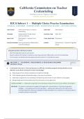 RICA Subtest 3 Multiple Choice Practice Exam &lpar;Latest 2026&sol;2027 Update&rpar; &vert; Complete Q&A with Verified Answers and Detailed Rationales &vert; Planning&comma; Organization&comma; Management of Reading Instruction &vert; A&plus; Grade &vert; CTC