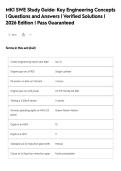 MK1 SWE Study Guide&colon; Key Engineering Concepts&NewLine;&vert; Questions and Answers &vert; Verified Solutions &vert;&NewLine;2026 Edition &vert; Pass Guaranteed