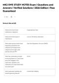 MK2 SWE STUDY NOTES Exam &vert; Questions and&NewLine;Answers &vert; Verified Solutions &vert; 2026 Edition &vert; Pass&NewLine;Guaranteed&NewLine;