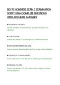 BIO 117 HONDROS EXAM 3 EXAMINATION &NewLine;SCRIPT 2026 COMPLETE QUESTIONS &NewLine;WITH ACCURATE ANSWERS 