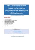 WGU - D386 Pre-Assessment Comprehensive Questions &lpar;Frequently Tested&rpar; and Complete Solutions Graded A&plus;