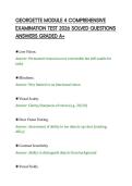 GEORGETTE MODULE 4 COMPREHENSIVE&NewLine;EXAMINATION TEST 2026 SOLVED QUESTIONS&NewLine;ANSWERS GRADED A&plus;