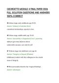 GEORGETTE MODULE 4 FINAL PAPER 2026&NewLine;FULL SOLUTION QUESTIONS AND ANSWERS&NewLine;100&percnt; CORRECT&NewLine;