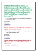 NSG 5140 Midterm 1 Exam Review Adv&NewLine;Pathophysiology South College With Actual&NewLine;Questions & Verified Answers&comma; Plus Explained&NewLine;Rationales&sol;Expert Verified For Guaranteed&NewLine;100&percnt; Pass 2026&sol;Latest Update&sol;Instant&NewLine;Download Pdf