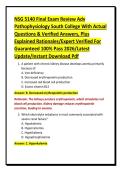 Compilation Bundle For NSG 5140 Midterm 1&comma; 2&comma; & Final Exam Review Adv Pathophysiology South College With Actual Questions & Verified Answers&comma; Plus Explained Rationales&sol;Expert Verified For Guaranteed 100&percnt; Pass 2026&sol;Latest Update&sol;Instant Download Pdf