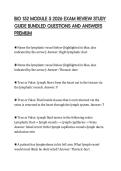 BIO 152 MODULE 5 2026 EXAM REVIEW STUDY &NewLine;GUIDE BUNDLED QUESTIONS AND ANSWERS &NewLine;PREMIUM 
