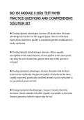 BIO 152 MODULE 5 2026 TEST PAPER &NewLine;PRACTICE QUESTIONS AND COMPREHENSIVE &NewLine;SOLUTION SET