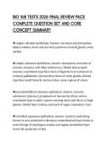 BIO 168 TESTS 2026 FINAL REVIEW PACK &NewLine;COMPLETE QUESTION SET AND CORE &NewLine;CONCEPT SUMMARY 