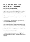 BIO 168 TESTS 2026 PRACTICE TEST &NewLine;QUESTIONS AND DETAILED A AND P &NewLine;BREAKDOWN FULL REVIEW