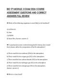 BIO 171 MODULE 3 EXAM 2026 COURSE &NewLine;ASSESSMENT QUESTIONS AND CORRECT &NewLine;ANSWERS FULL REVIEW