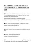 BIO 171 MODULE 3 EXAM 2026 PRACTICE &NewLine;QUESTIONS AND SOLUTIONS GUARANTEED &NewLine;PASS 