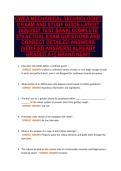 CWEA MECHANICAL TECHNOLOGIST&NewLine;II EXAM AND STUDY GUIDE LATEST&NewLine;2026&sol;2027 TEST BANK&vert; COMPLETE&NewLine;370 ACTUAL EXAM QUESTIONS AND&NewLine;CORRECT DETAILED ANSWERS&NewLine;&lpar;VERIFIED ANSWERS&rpar; ALREADY&NewLine;GRADED A&plus;&vert;&vert; BRAND NEW&excl;&excl;