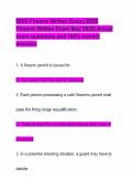 BSIS Firearm Written Exam&vert; BSIS Firearm Written Exam May 2026&vert; Actual exam questions and 100&percnt; correct answers